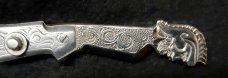 Gladiator switchblade knife all metal handles 