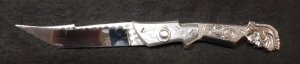 Gladiator switchblade knife all metal handles