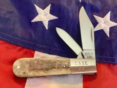Case xx 1980 Barlow w/ Appaloosa Bone Handles Mdl#A62009 1/2  -NOS