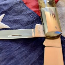Case xx 1980 Barlow w/ Appaloosa Bone Handles Mdl#A62009 1/2  -NOS