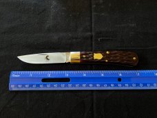 Great Eastern GEC TIDIOUTE 745120 Black Plum Jigged Bone Mustang Knife