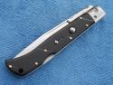  11" Italian Roma style Swinguard switchblade knife-Black handles 