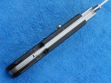 New 11" Italian Roma style Swinguard switchblade knife-Black handles 
