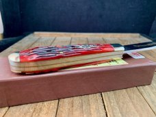 Schatt and Morgan File and Wire Series Tear Drop Jack Crimson Red Worm Grove Bone 