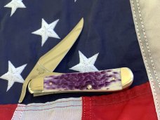 Case xx  (MDL#61953 SS) w/ Violet/Purple Handles -NOS in M/NM Condition