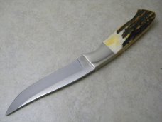 Bear MGC USA Stag Fixed Blade 1993 NKCA Club Knife NIB w/Leather Sheath