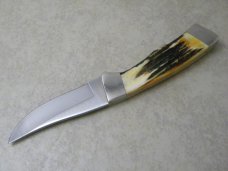 Bear MGC USA Stag Fixed Blade 1992 NKCA Club Knife NIB w/Leather Sheath