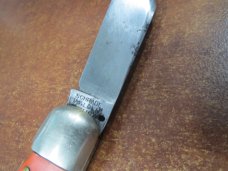 Vintage 1930's - 1940's  Schrade Walden NY USA ~ Orange Handle~