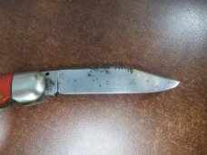 Vintage 1930's - 1940's  Schrade Walden NY USA ~ Orange Handle~