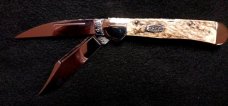Case Tested Copperlock Dual Action Double Blade Switchblade. Tank Fisher