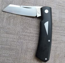 Rare Birdvis Hitchcock, 1 of 3 madr 4" closed..Cpm154..Box,slip& coa...Black Micarta..Safe Queen 