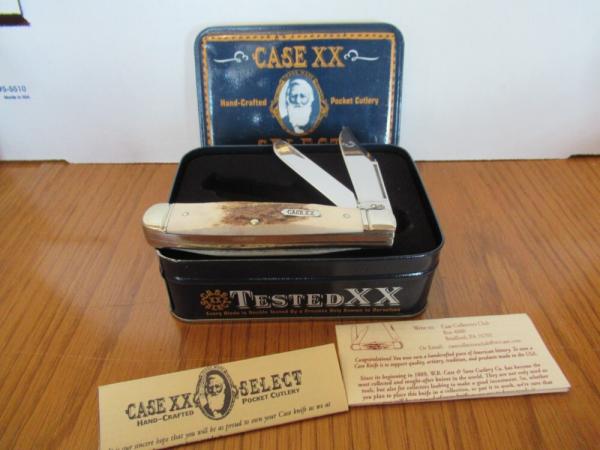 Case XX 2004 Select Elk Horn Trapper Item # 05412 Pattern # 5254 SS Case XX 2004 Select Elk Horn Trapper Item # 05412 Pattern # 5254 SS