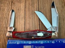 Schatt and Morgan Reverse Gunstock Stockman Red Winterbottom Bone 1992