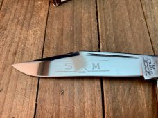 Schatt and Morgan Reverse Gunstock Stockman Red Winterbottom Bone 1992