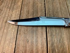 Schatt and Morgan Slimline Trapper Red and Black Winterbottom Bone Saber Ground 1992