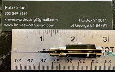 Rare Horn/Imitation Horn Miniature Switchblade Knife, Underlined INOX Mark, Older Style From Italy  
