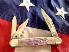 Case xx Whittler (MDL#6308 WH SS) w/ Violet/Purple Handles -NOS in Mint Condition
