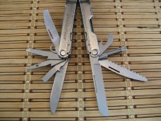 LEATHERMAN REBAR SILVER MULTI-TOOL PORTLAND OR. NICE CONDITION WITH LEATHERMAN VELCRO NYLON SHEATH