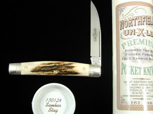 Great Eastern Cutlery GEC Northfield Sambar Stag Congress Whip Knife MIT 130124 Great Eastern Cutlery GEC Northfield Sambar Stag Congress Whip Knife MIT 130124