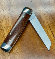 A. Wright & Son, "Senator" Gentleman"s pocket knife with Snakewood handles, custom filed back spring