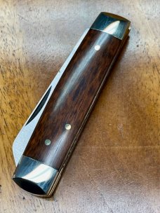 A. Wright & Son, "Senator" Gentleman"s pocket knife with Snakewood handles, custom filed back spring