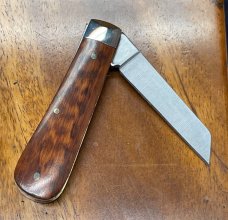 A Wright & Son Small Lambsfoot Knife with Lambsfoot blade and Snakewood Handles