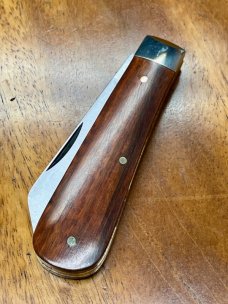 A Wright & Son Small Lambsfoot Knife with Lambsfoot blade and Snakewood Handles