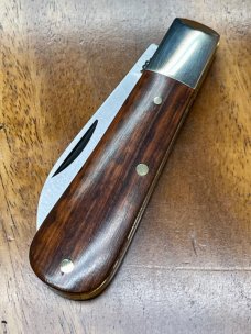 A. Wright & Son, Traditional Barlow pocket knife with Wharncliffe blade and Snakewood Handles