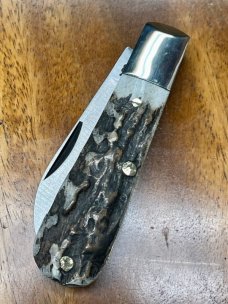 A. Wright & Son, Traditional Barlow pocket knife with Wharncliffe blade and Stag Handles