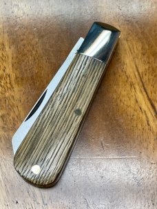 A. Wright & Son, Small Lambsfoot pocket knife with Lambsfoot blade and Whisky Oak Handles