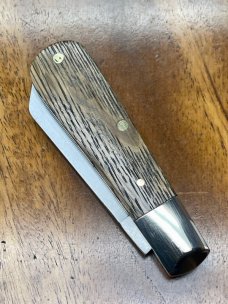 A. Wright & Son, Small Lambsfoot pocket knife with Lambsfoot blade and Whisky Oak Handles