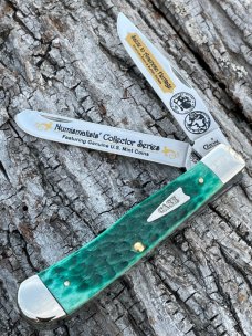 CASE XX ** SALUTE TO AMERICAN HERITAGE JADE TRAPPER SET