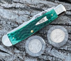 CASE XX ** SALUTE TO AMERICAN HERITAGE JADE TRAPPER SET