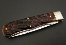 Great Eastern Cutlery Northfield Bullet #23L Liner Lock Redtail Jigged Bone GEC 235120L