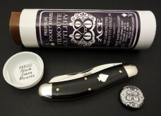 Great Eastern Cutlery PPP #88 Ace of Spades Black Linen Micarta GEC 888222