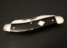 Great Eastern Cutlery PPP #88 Ace of Spades Black Linen Micarta GEC 888222