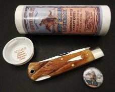 Great Eastern Cutlery #72 Cody Scout Lockback Burnt Sienna Natural Bone GEC 721123LB
