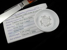 Titusville Cutlery 2024 Catalina Wine Mixer Bone Big Easy Cotton Knife Rare 1 of 60 COA USA Made