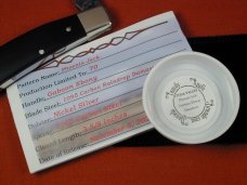 Tuna Valley Cutlery Gabon Ebony Damascus Phoenix Jack Knife Super Rare 1 of 70 COA USA Made   
