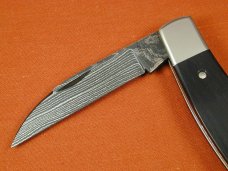 Tuna Valley Cutlery Gabon Ebony Damascus Phoenix Jack Knife Super Rare 1 of 70 COA USA Made   