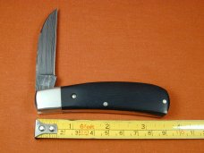 Tuna Valley Cutlery Gabon Ebony Damascus Phoenix Jack Knife Super Rare 1 of 70 COA USA Made B   