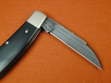 Tuna Valley Cutlery Gabon Ebony Damascus Phoenix Jack Knife Super Rare 1 of 70 COA USA Made B   