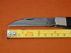 Tuna Valley Cutlery Gabon Ebony Damascus Phoenix Jack Knife Super Rare 1 of 70 COA USA Made B   