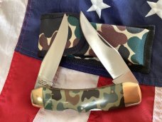 Vintage Parker IMAI “Special Forces” Edition Texas LongHorn Double Lockback -Mdl# K-236