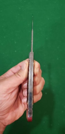 4 1/2"  Custom Handmade Bird's Head Bolster Knife, Hammer forged