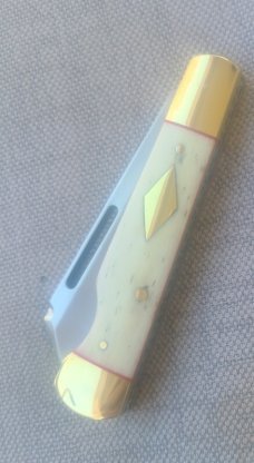 K'roo Giraffe Bone EO Sheepsfoot Jack.3.75..slip..coa...rwl34..filework..liners..spacers...brass 