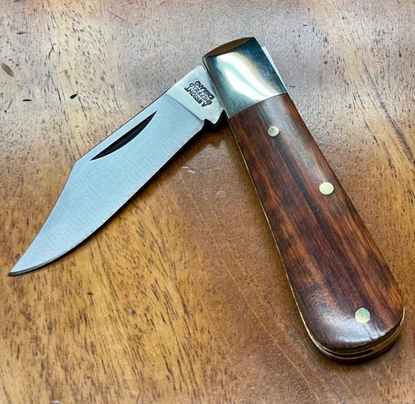A. Wright & Son, Classic Barlow pocket knife with Clip Blade and Snakewood Handles