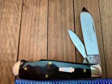 Schatt and Morgan Easy Open Tear Drop Jack Buffalo Horn Pearl Shield