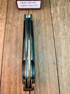 Schatt and Morgan Easy Open Tear Drop Jack Buffalo Horn Pearl Shield