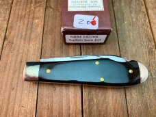 Schatt and Morgan Easy Open Tear Drop Jack Buffalo Horn Pearl Shield
